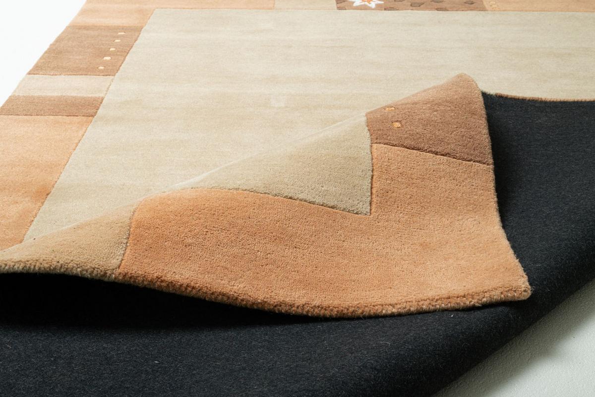 HANDTUFTTEPPICH Royal Ganges 90x160 cm - Honig, Textil (90/160cm) - THEKO