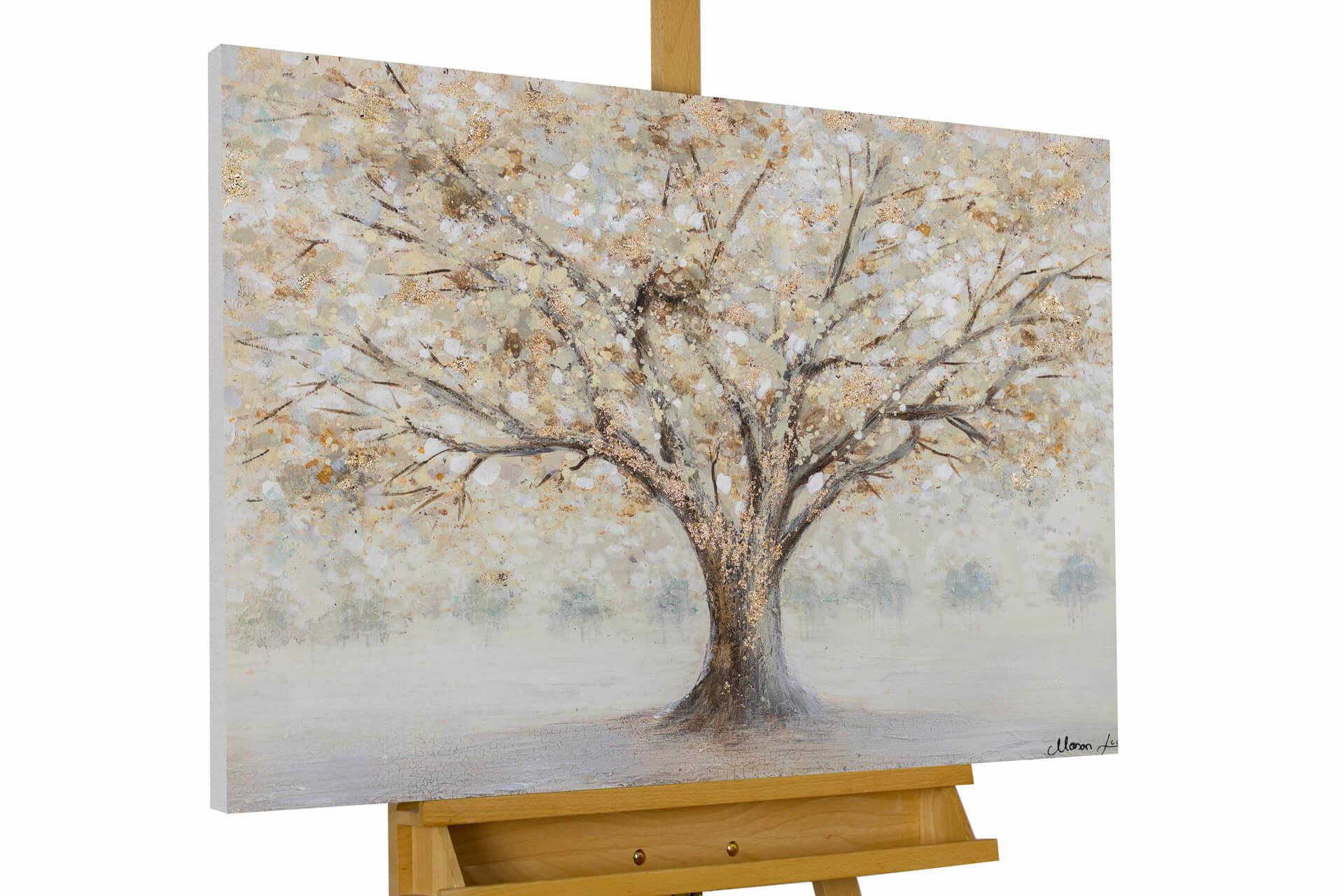 ACRYLBILD HANDGEMALT 100/75 cm - Braun, Holz/Textil (100/75cm) - KUNSTLOFT