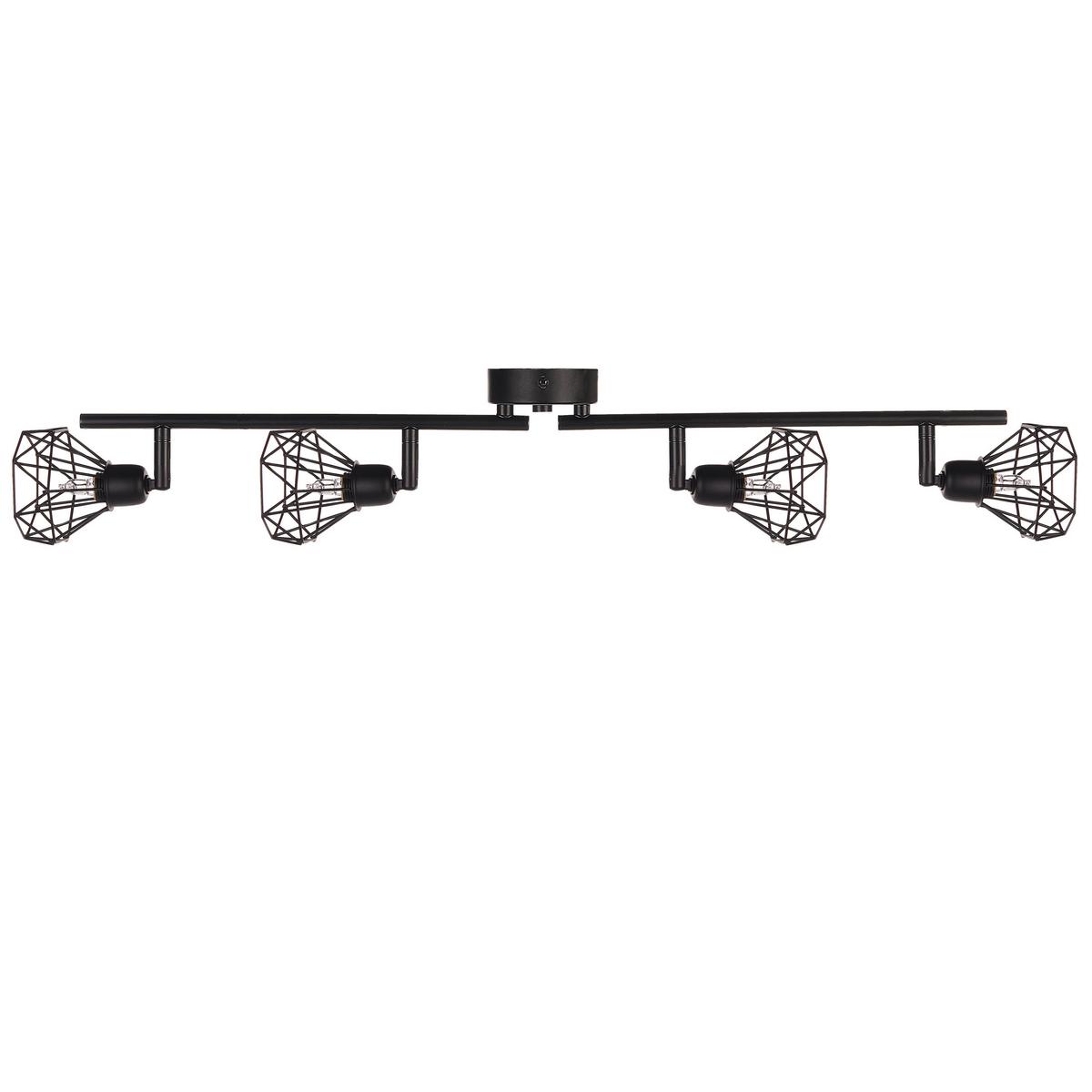 WANDLEUCHTE 2er-Set Erma 16/10/8 cm - Schwarz, Metall (66/18/10cm) - Beliani