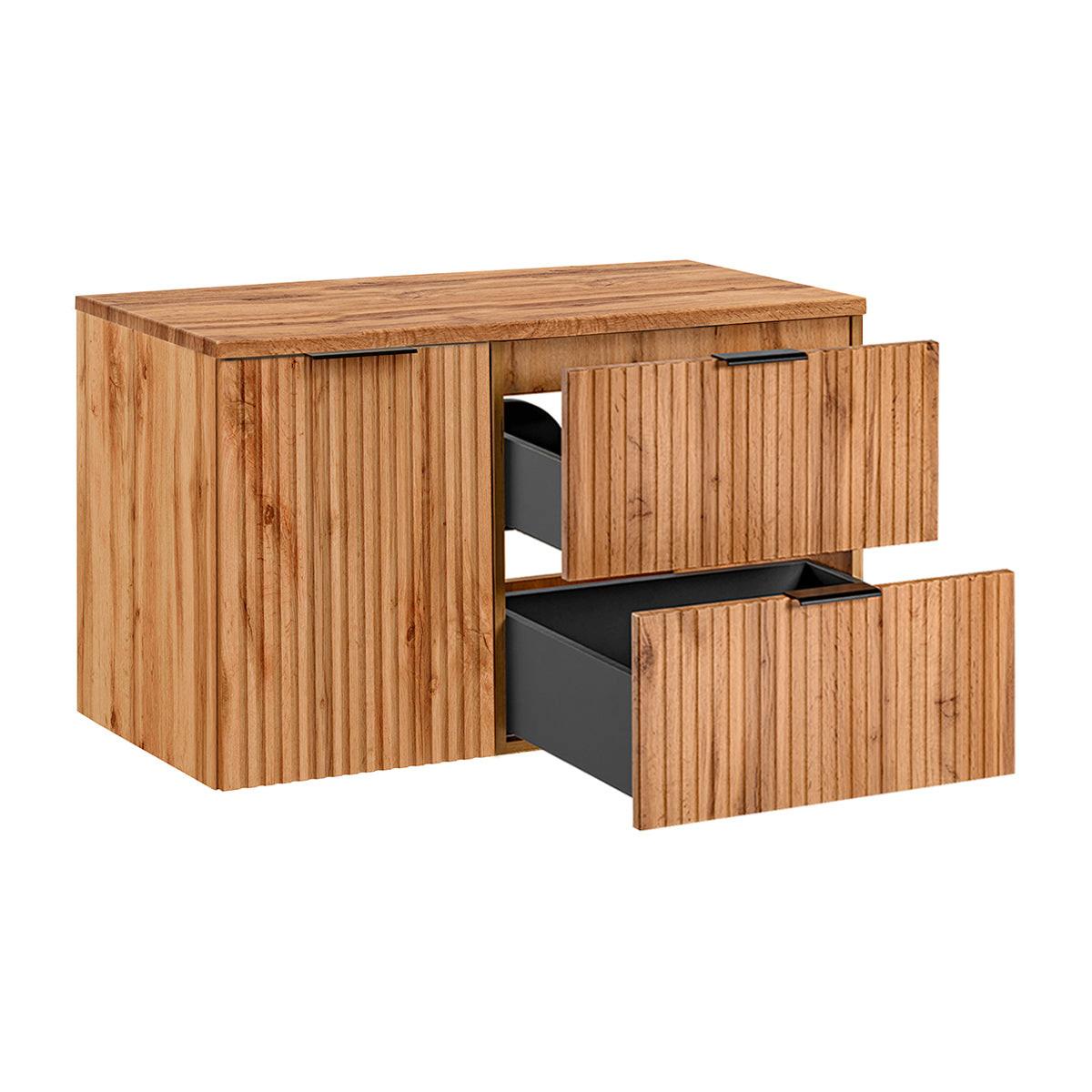 WASCHTISCH 100.8cm Adriel Holz - Braun, Holzwerkstoff (100.8/59/46cm) - Petits-meubles