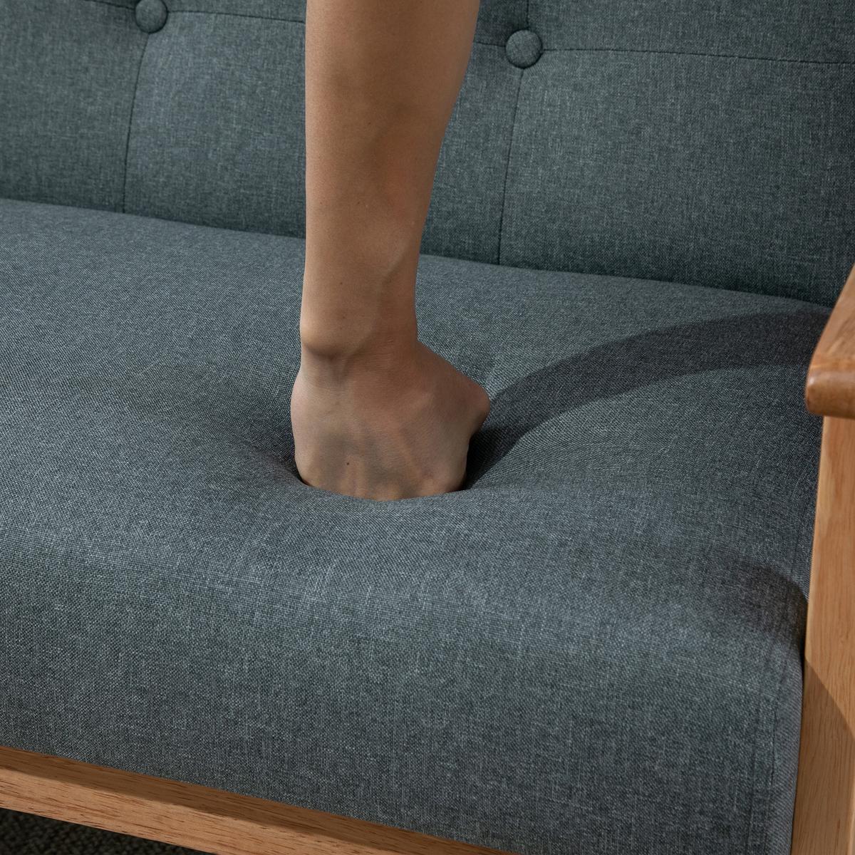 SOFA Vrythar 115/67/73cm - Dunkelgrau, Textil (67/73/115cm) - ZMH