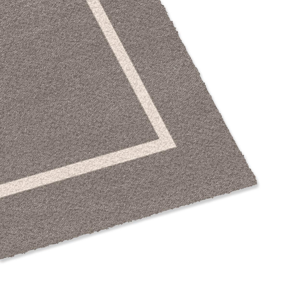 FUSSMATTE Willkommen - Braun Schmutzfänger 90x60 cm - Taupe, Kunststoff (90/0.4cm) - MuchoWow