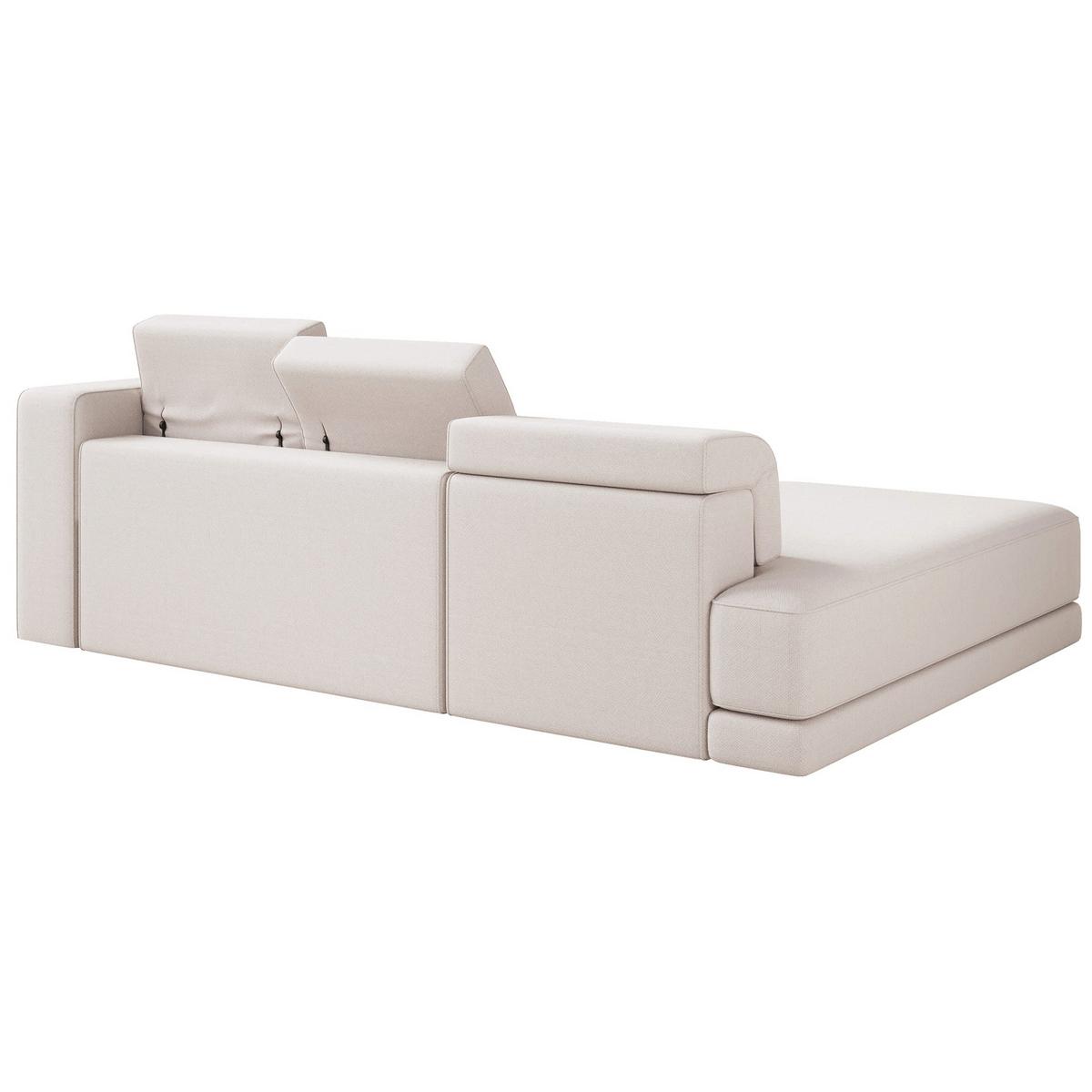 ECKSOFA Novals L-Form, 4-Sitzer, links 278 cm - Creme/Schwarz, Holz/Kunststoff (278/168cm) - Selsey