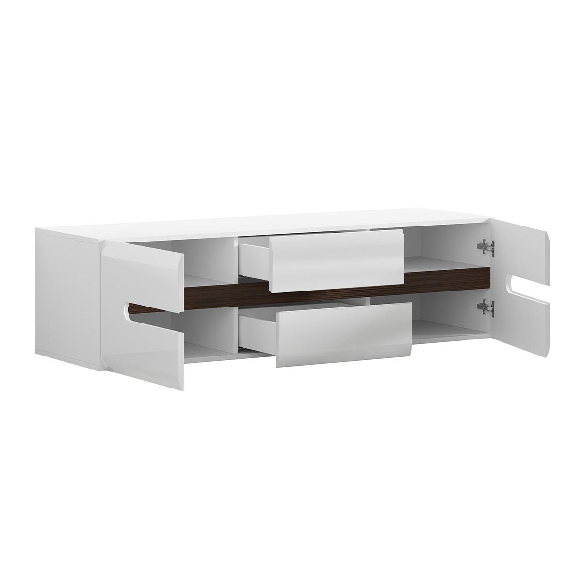 TV-MÖBEL Darrel Weiß - Weiß, Holzwerkstoff (150/43/47cm) - Petits-meubles