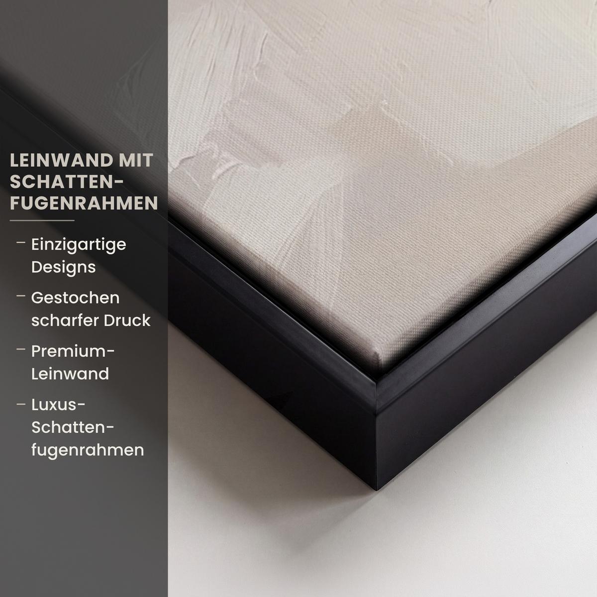 LEINWAND Bilder mit Rahmen - Korb - Eier - Rosa - 80x60 - Beige, Textil (80/60cm) - MuchoWow