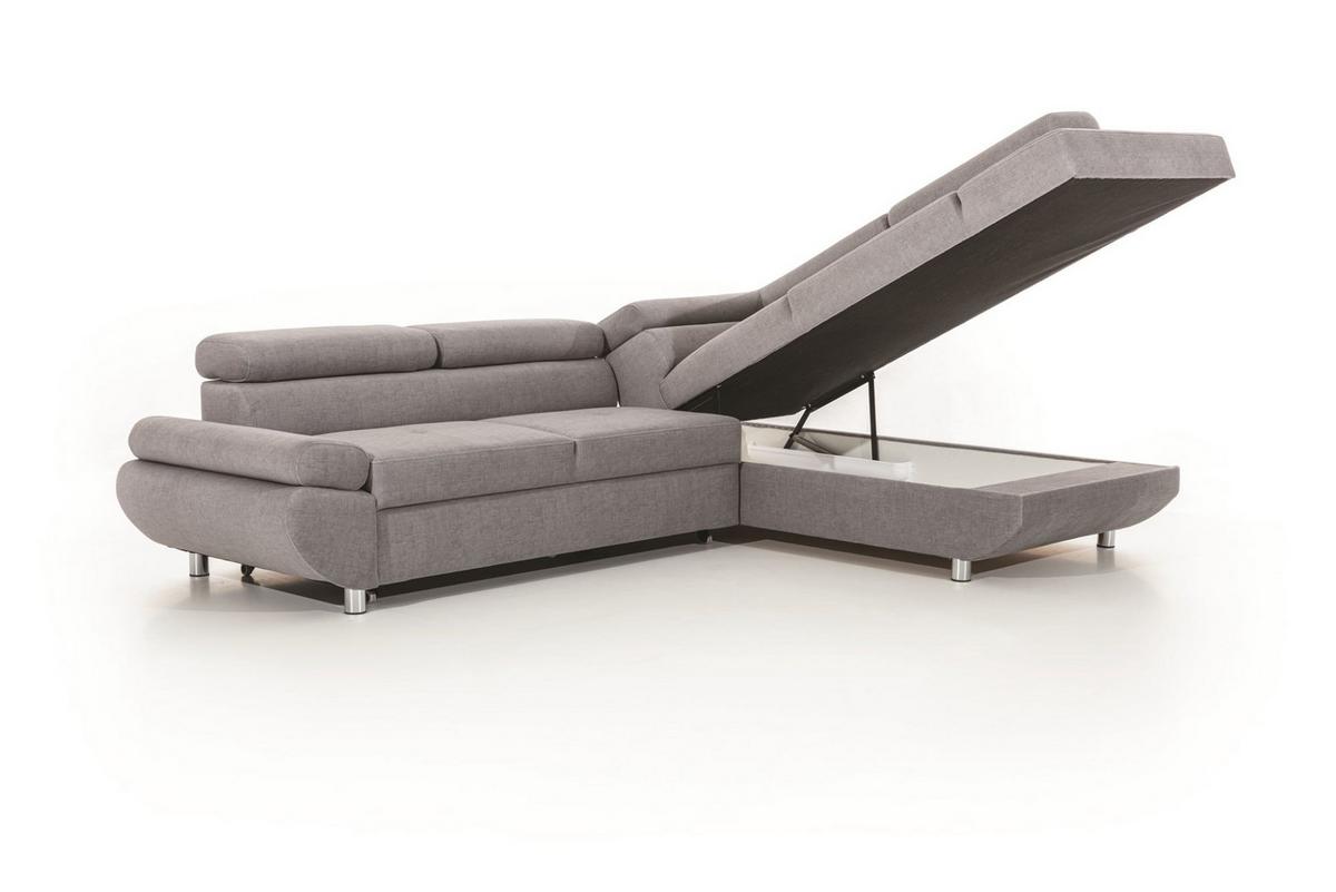 ECKSOFA Schlafsofa Panos In Esito - Rosa, Holzwerkstoff/Textil (210/275cm) - Fun Möbel