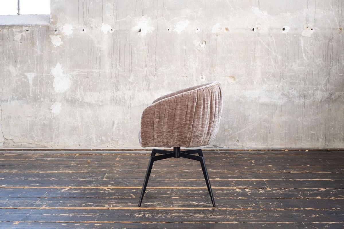 ESSZIMMERSTUHL LIMA Braun Webstoff (1er-Set) - Hellbraun/Braun, Kunststoff/Textil (57/80/60cm) - KAWOLA