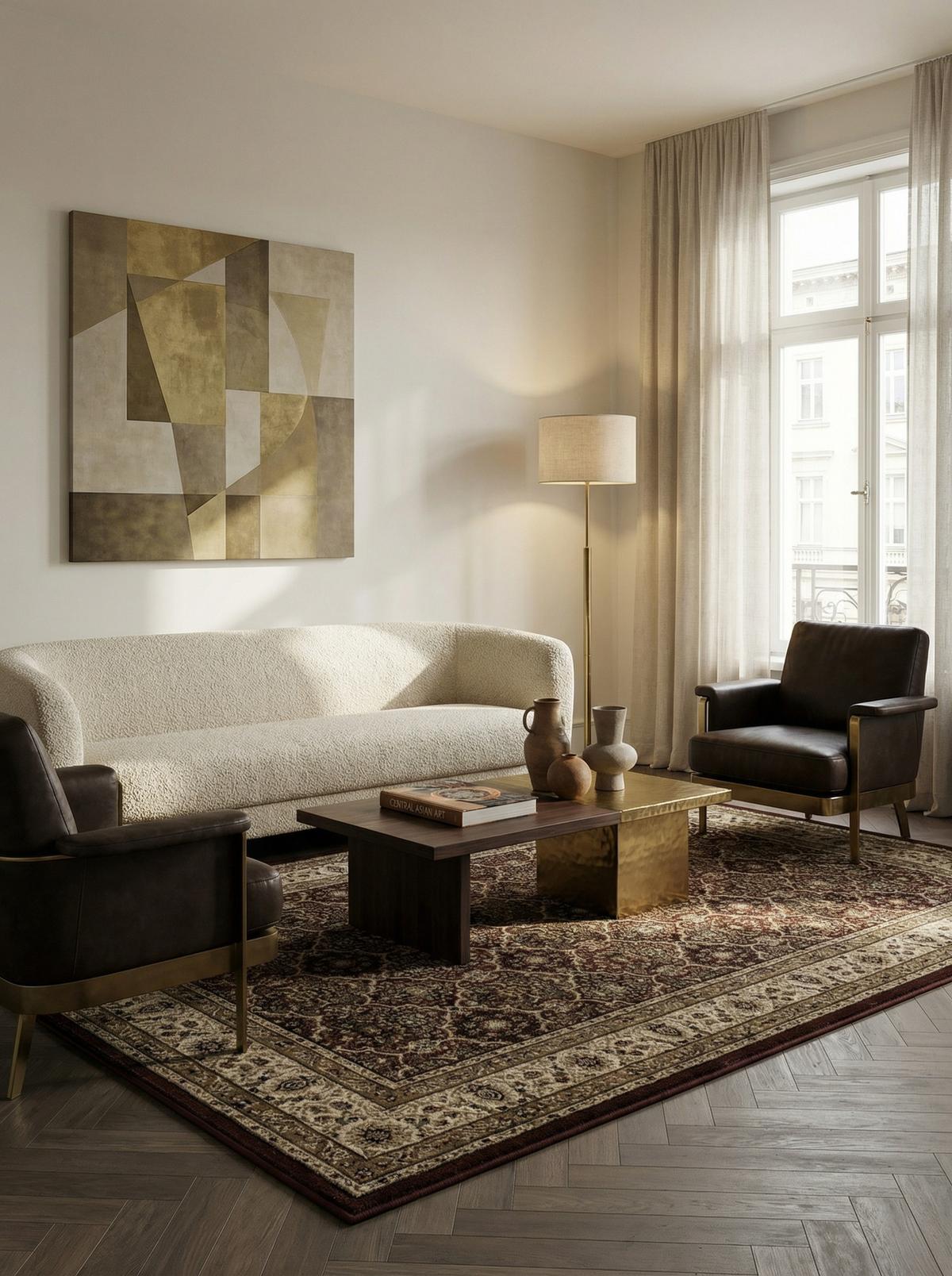 TEPPICH Kurzflor GEISLER in Rot, orientalisch, aus Polypropylen, 80 x 150 cm - Rot, Textil (150/80cm) - KADIMA DESIGN