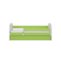 KINDERBETT CLASSIC mit Schublade und Matratze Grün 90/65/164 - Grün, Holzwerkstoff (80/160cm) - RAUMHIRSCH FURNITURE