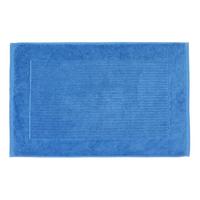 BADEMATTE Imperial 50/80 cm, Baumwolle - Blau, Textil (50/80cm) - Homescapes