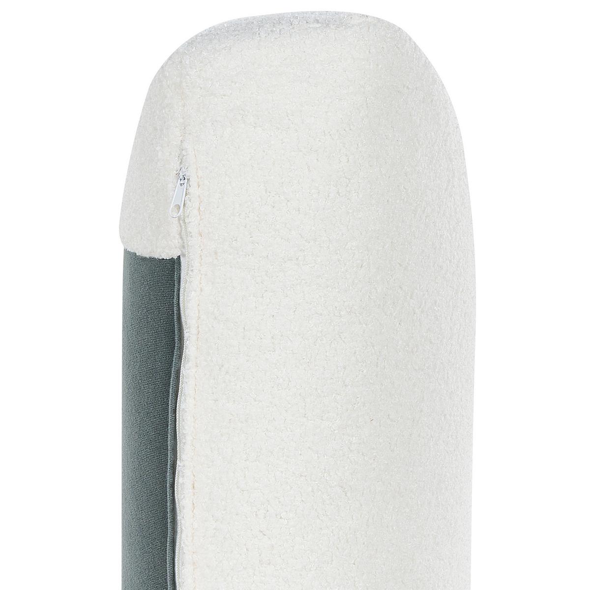 SESSEL Bouclé cremeweiß Alla - Weiß, Textil (108/85/103cm) - Beliani