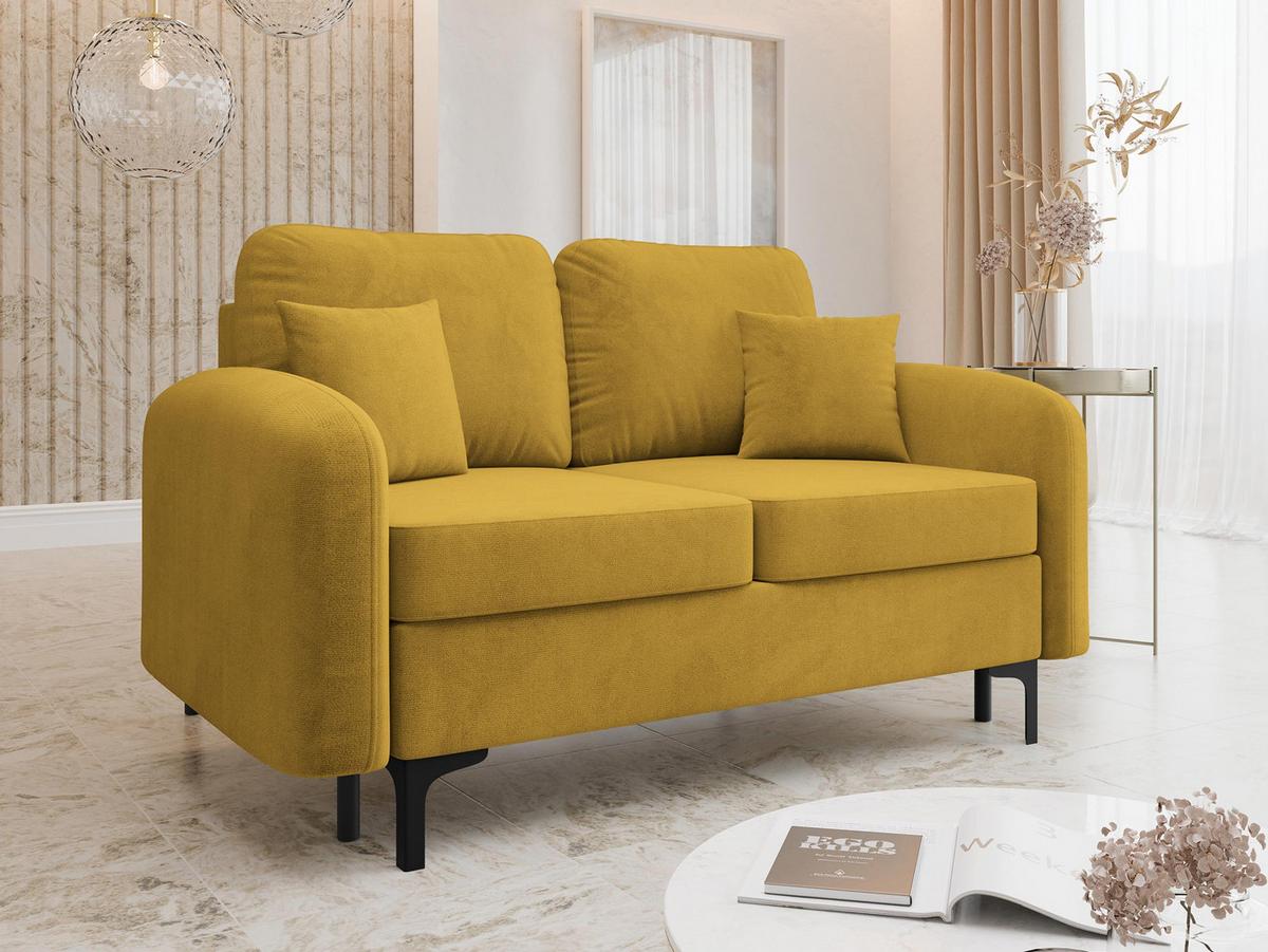 SCHLAFSOFA Venice Small - Schwarz/Braun, Holz/Textil (157/96/94cm) - MIRJAN24