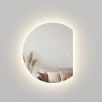 BADSPIEGEL LED 90 x 73 cm mit 3 Lichtfarben, Antibeschlagfunktion und Touch-Schalter - Transparent, Glas (90/73/2.5cm) - EMKE