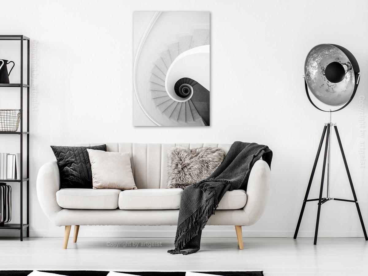 KUNSTDRUCK Schwarz-Weiß 40/60 cm - Schwarz, Textil (40/60cm) - KUNSTLOFT