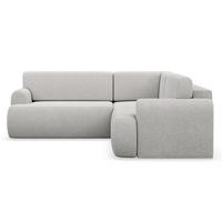 ECKSCHLAFSOFA Kaveo GRAUBEIGER PLÜSCH universell mit Eckelement MIT BETTKASTEN - Taupe/Schwarz, Kunststoff/Textil (245/245cm) - Selsey