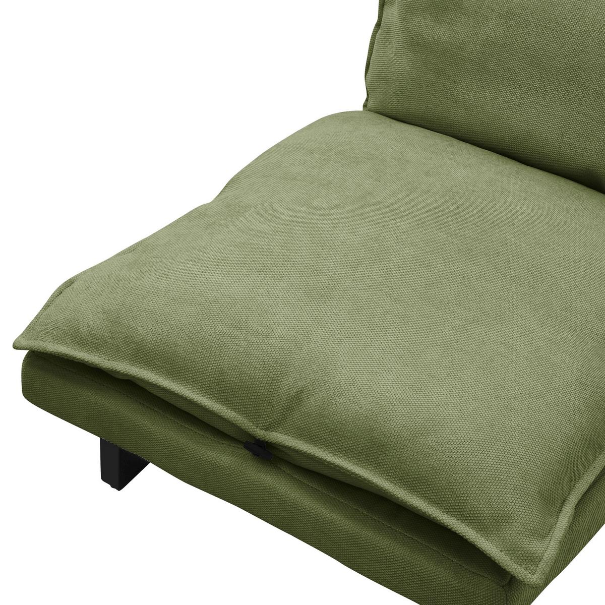 BODENSTUHL Grün - Schwarz/Grün, Textil/Metall (59/73.5/96cm) - ML-DESIGN