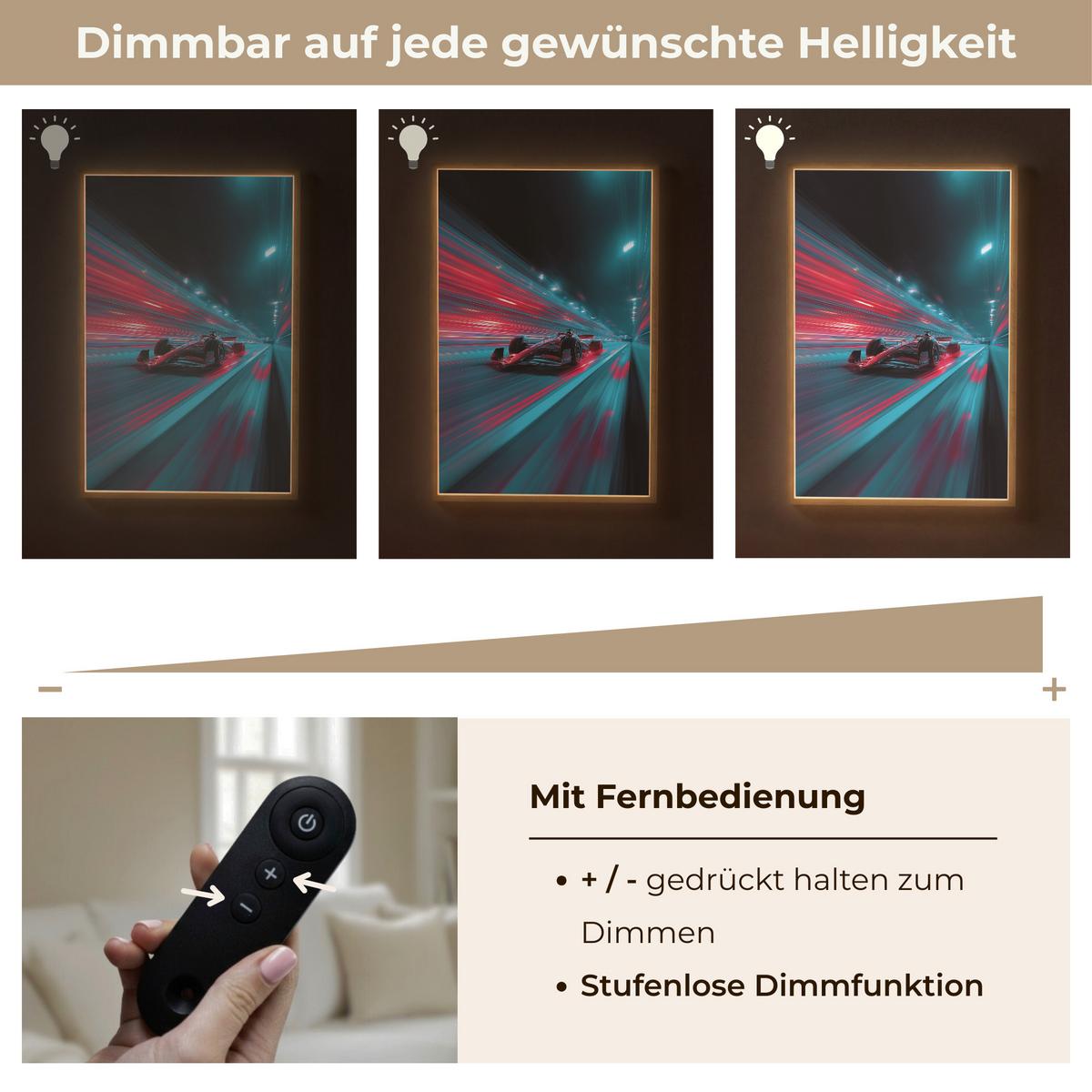 NACHTTISCHLAMPE MIT AKKU Rennwagen - Rot - Geschwindigkeit 60x90 cm - Türkis, Holzwerkstoff (8/60/90cm) - OnlyWow