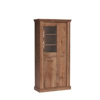 VITRINE DESIO 198 / 97 cm in Braun - Braun, Holzwerkstoff (97/198/42cm) - MASSENO