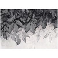 FOTOTAPETE Blätter Grau Natur Wohnzimmer Vlies Tapete 250x175 - Multicolor, Papier (250/175cm) - Wallarena