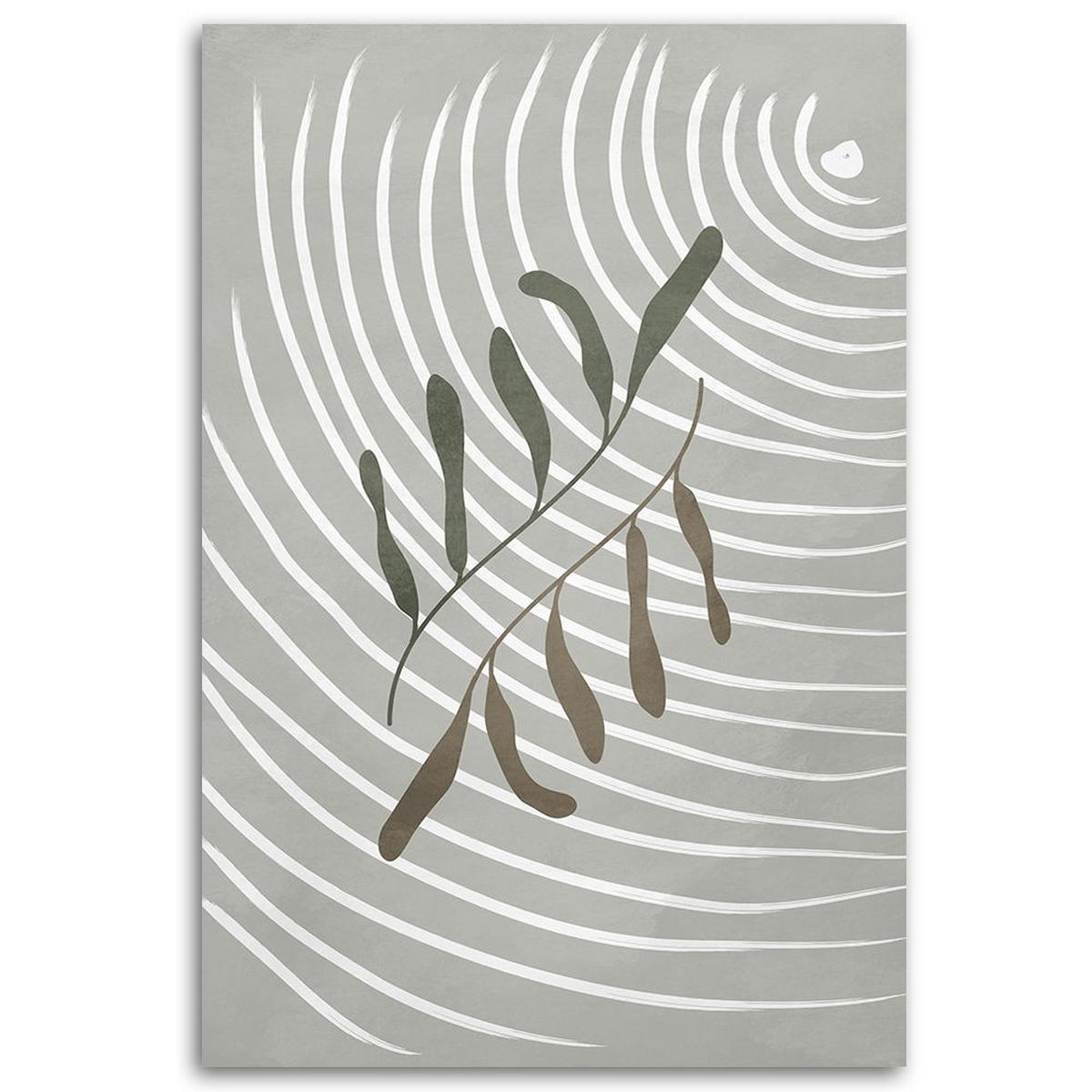 KUNSTDRUCK Grau 80/120 cm - Grau, Textil (80/120cm) - KUNSTLOFT