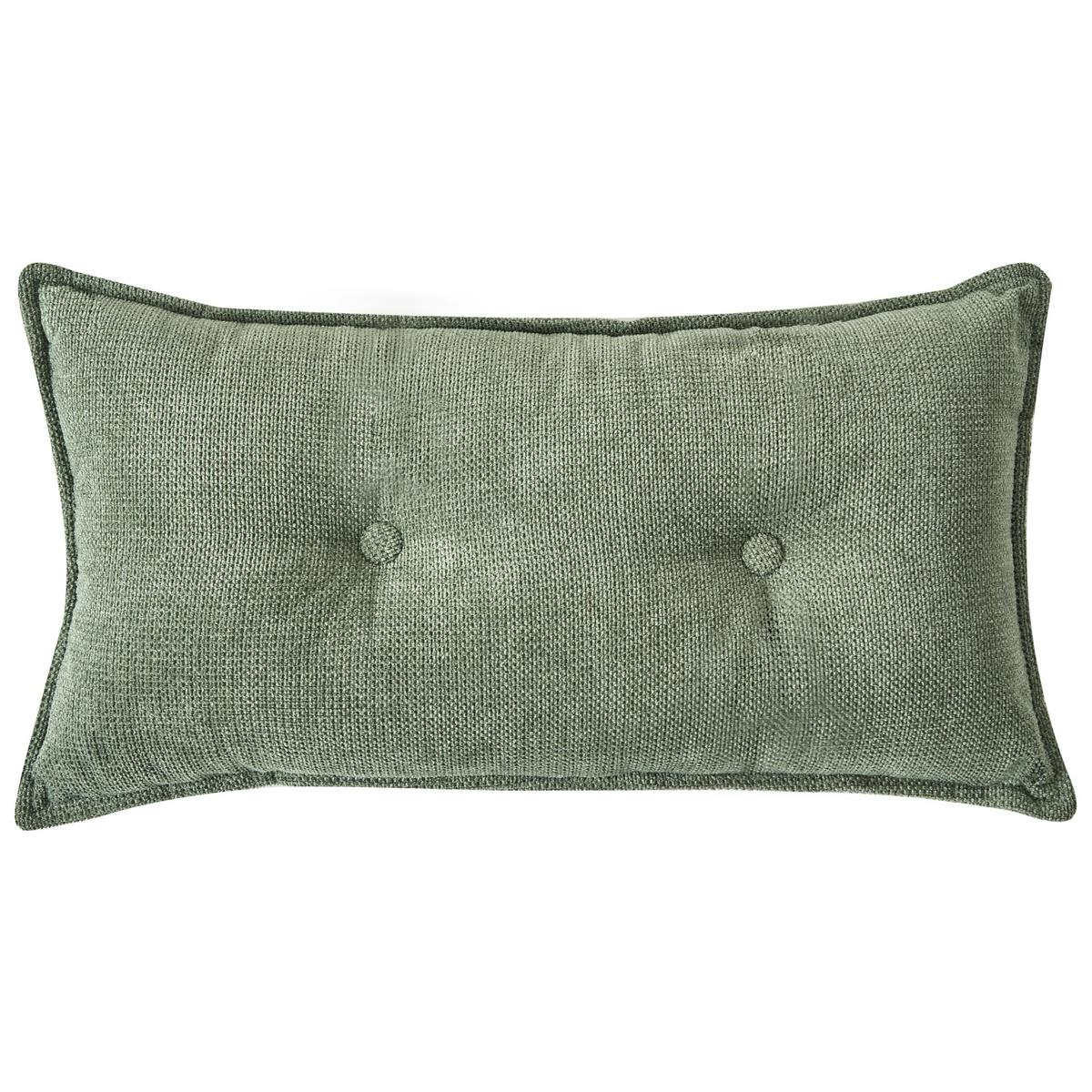 ECKSOFA 3-Sitzer Chenillegewebe Dunkelgrün linksseitig Dolva - Schwarz/Grün, Textil (294/170cm) - Beliani