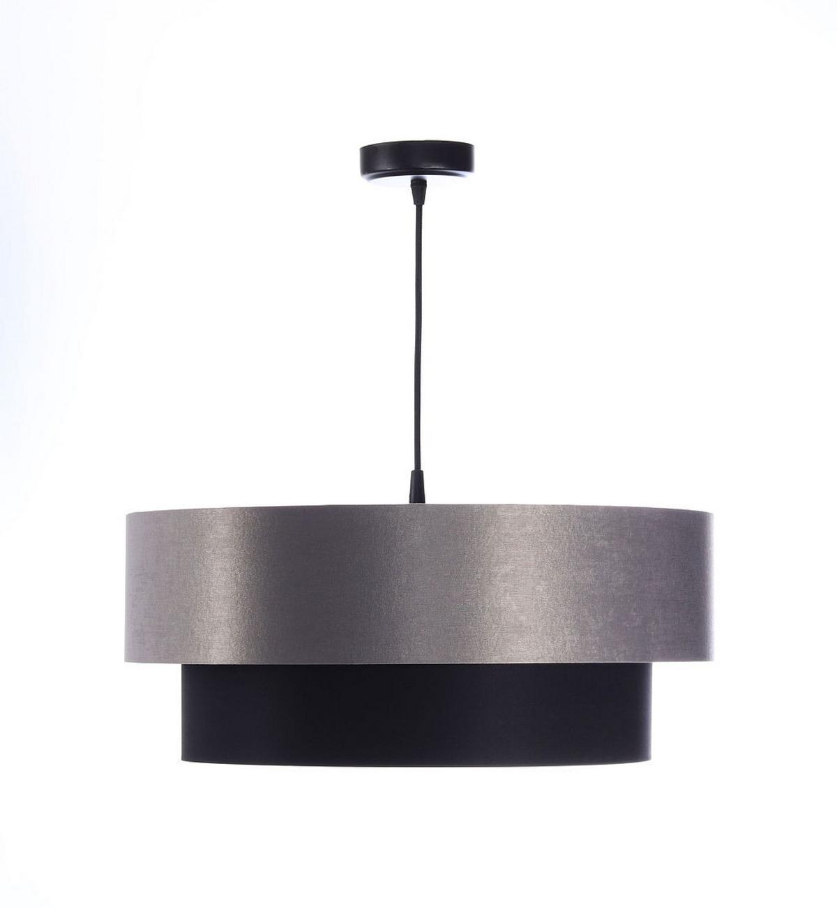 HÄNGELEUCHTE Grau 50/20 cm - Schwarz/Grau, Kunststoff (50/1/20cm) - ONZENO