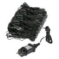 LED LICHTERNETZ 3x1,5 m 320LED Kaltweiß Innen/Außen IP44 Wetterfest - Schwarz, Kunststoff (300cm) - ECD-Germany