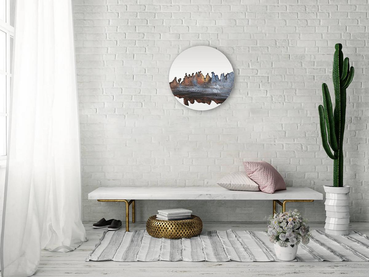 WANDSPIEGEL Braun 60/60 cm - Braun, Glas (5.05/60/2cm) - KUNSTLOFT