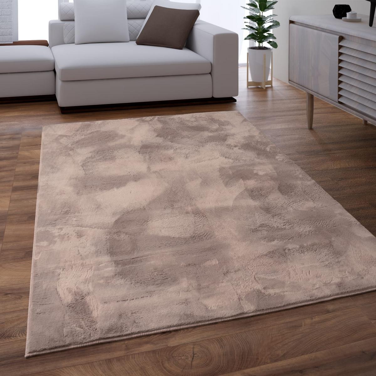 KURZFLORTEPPICH, einfarbig, aus Polyester, Taupe, 200 x 280 cm - Braun, Textil (200/280cm) - KADIMA DESIGN
