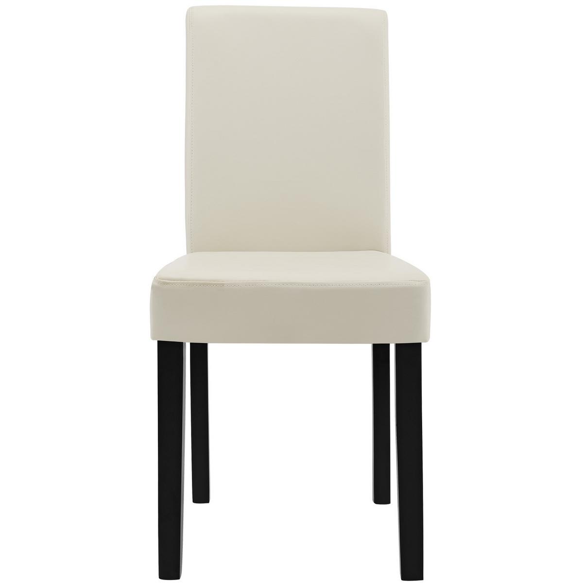 ESSZIMMERSTUHL-SET 2 TLG. Hamburg - Creme, Holz (42/90/48cm) - [en.casa]