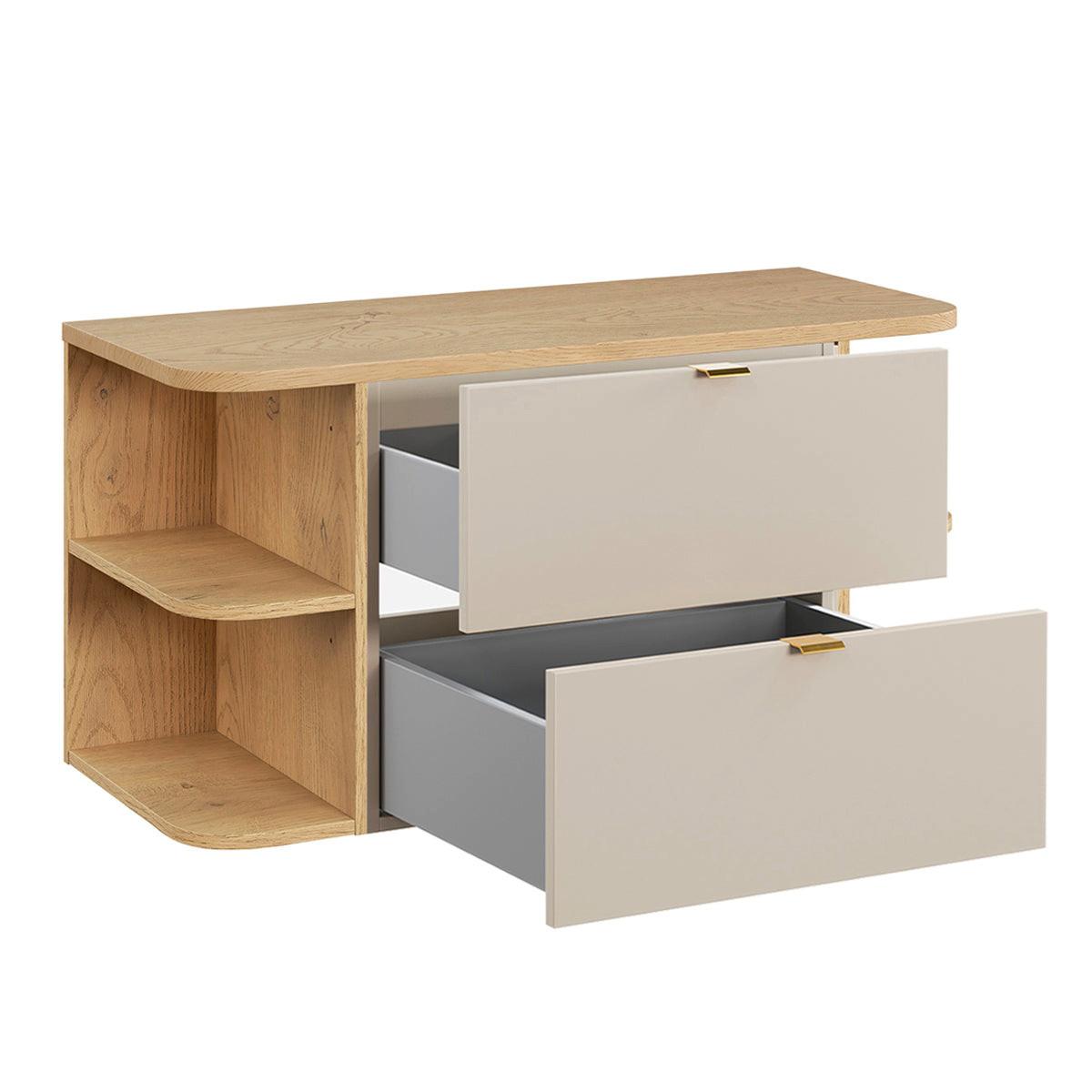 WASCHTISCHUNTERSCHRANK 100.4cm Azel 2er-Set Kaschmir - Beige, Holzwerkstoff (100.4/52/46cm) - Petits-meubles