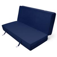 KLAPPMATRATZE Campix 195/120/7 cm Dunkelblau - Dunkelblau, Textil (195/120/7cm) - Beautissu 