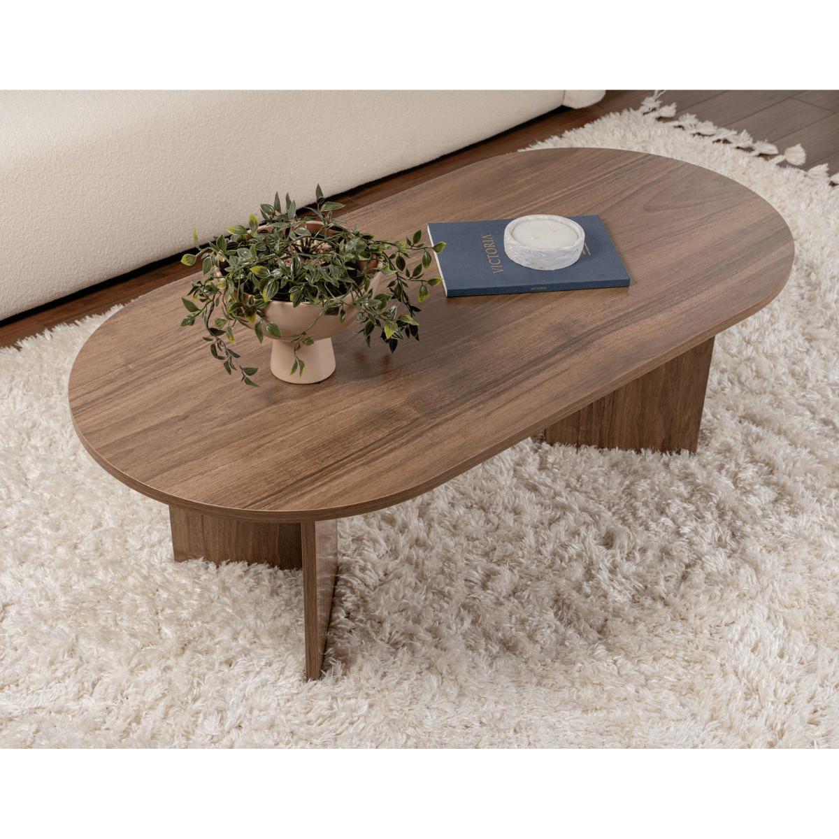 COUCHTISCH - iris 119/60/39,8 cm - Naturfarben, Holzwerkstoff (65/60/39.8cm) - Calicosy