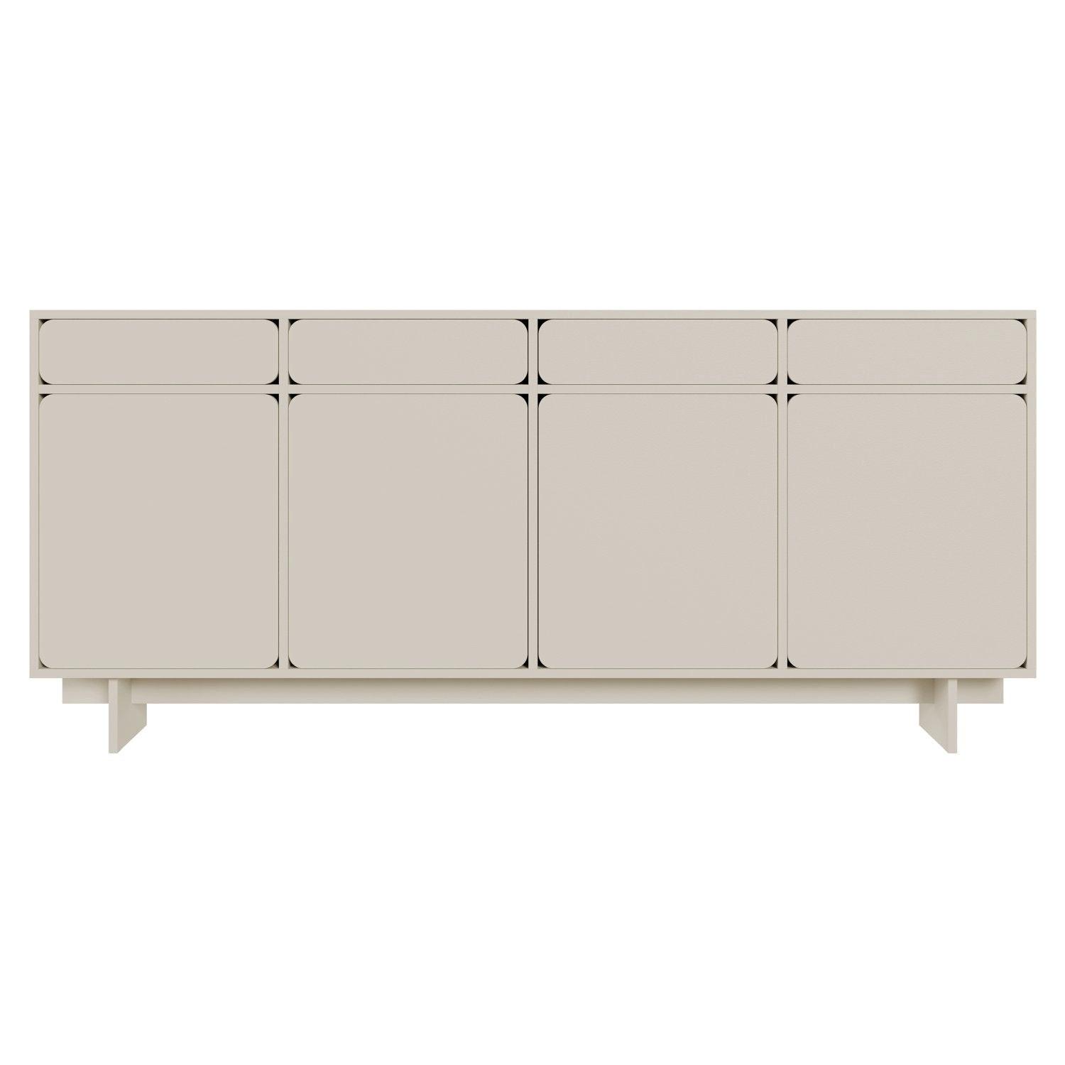 SIDEBOARD Wuwu Greige 200 cm - Taupe, Holzwerkstoff (200/88/35cm) - Selsey