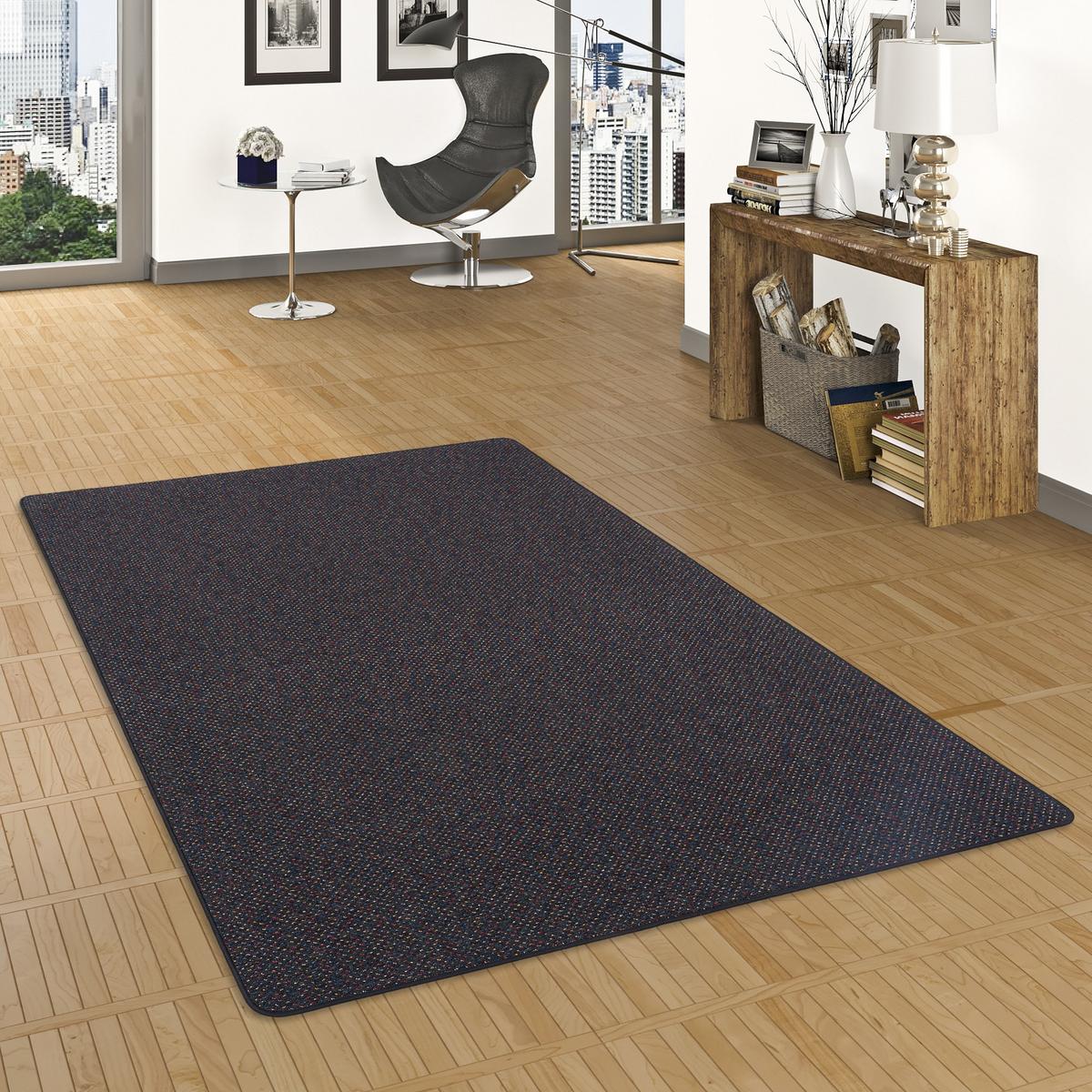SCHLINGEN TEPPICH ALMA MELIERT - Schwarz, Textil (80/200cm) - Snapstyle