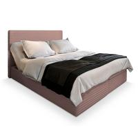 BOXBETT MILARA 160x200 cm mit Matratze und Topper - Rosa - Rosa, Holz (160/200cm) - MASSENO