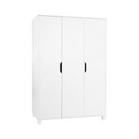 KLEIDERSCHRANK Thore 3-türig - Weiß, Holzwerkstoff (130/188/51cm) - arthur berndt