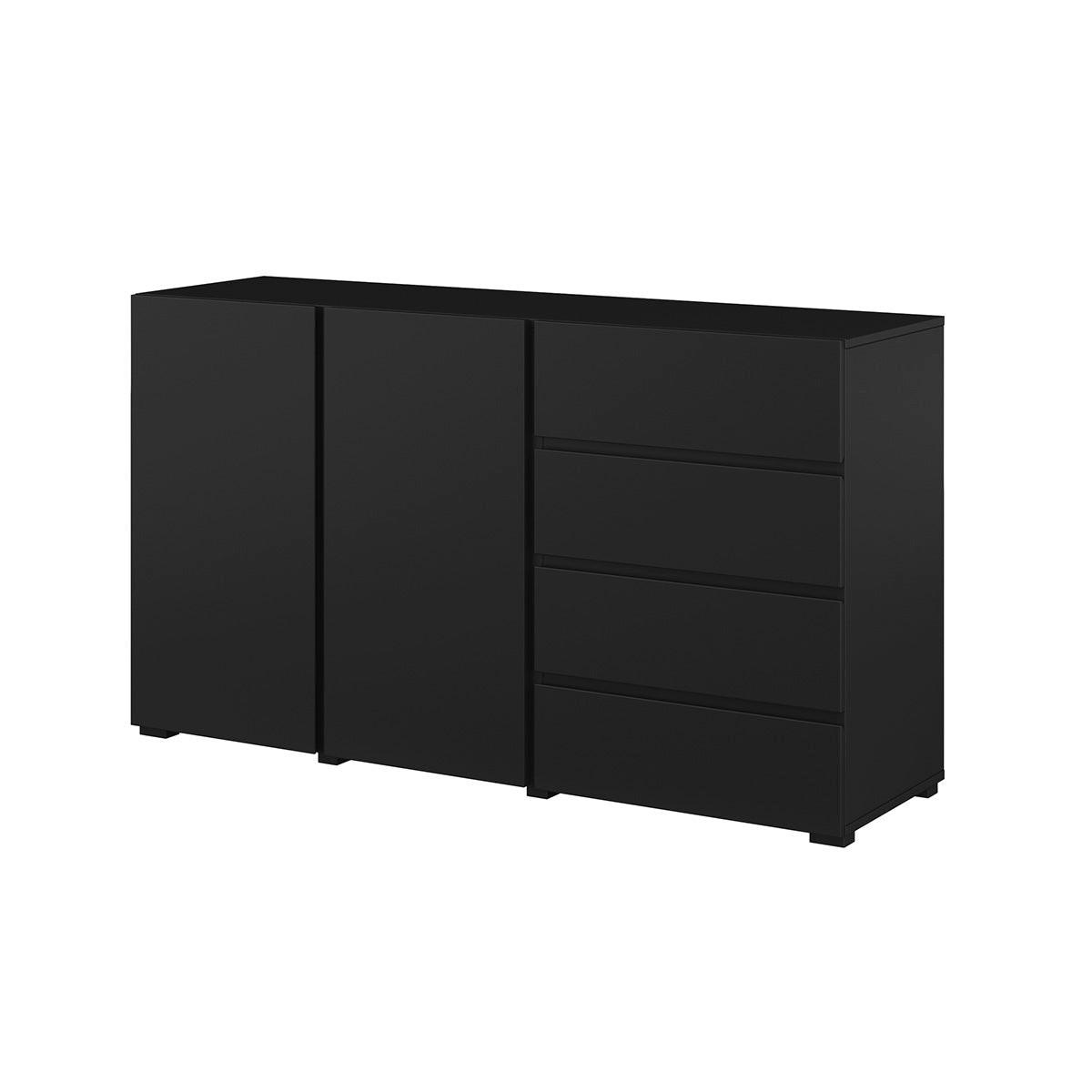 SIDEBOARD Maxis Schwarz - Schwarz, Holzwerkstoff (138/78/40cm) - Petits-meubles