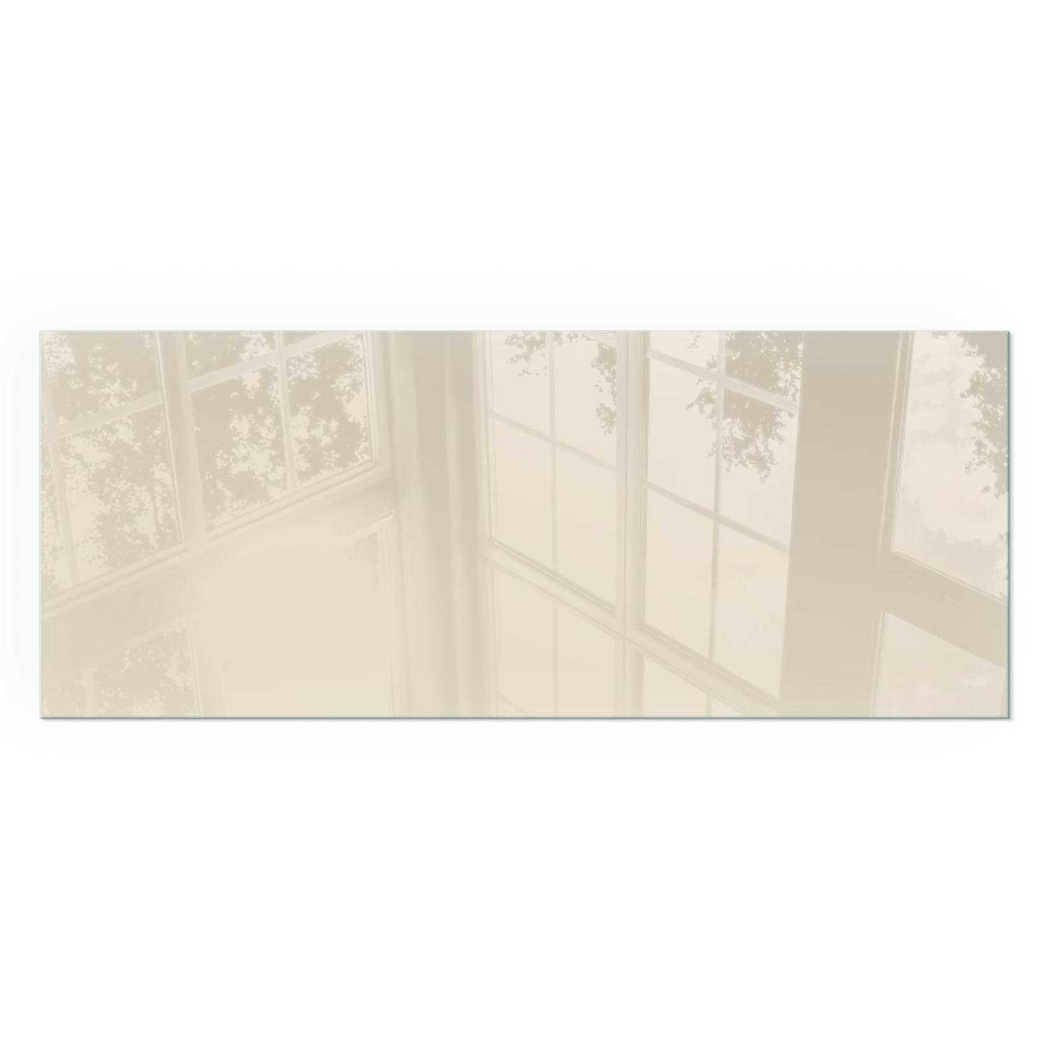 GLASPLATTE für Kamin 125x50 cm - Gelb, Glas (125/50/0.4cm) - TULUP