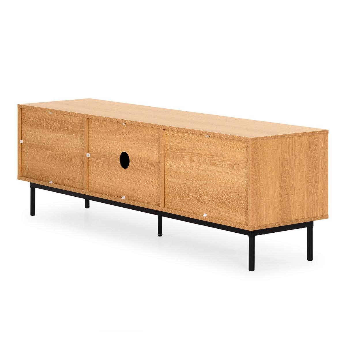 TV-ELEMENT Florida 3 türen Eiche-Optik - Eichefarben, Holzwerkstoff (160/50/40cm) - VS Venta-stock