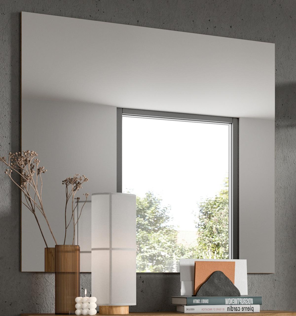SPIEGEL in Evoke Eiche, Wandspiegel rahmenlos - Eichefarben, Glas/Holzwerkstoff (90/87/2cm) - Inn.Furn