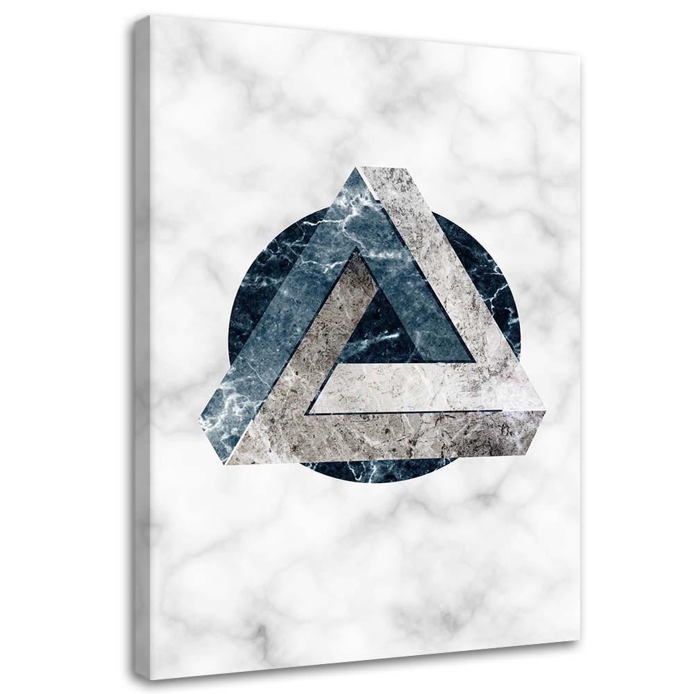 LEINWANDBILD Geometrische Abstraktion - Marmor 40x60cm - Grau, Textil (40/60cm) - Feeby