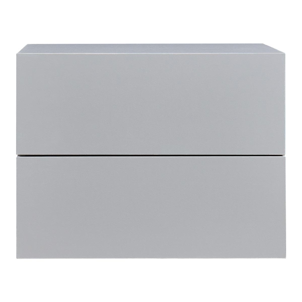 WANDREGAL Ampfing - Hellgrau, Holzwerkstoff (40/30/29cm) - [en.casa]
