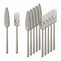 FISCHBESTECK La Classica silber 12-tlg. - Silberfarben, Metall - Villeroy & Boch
