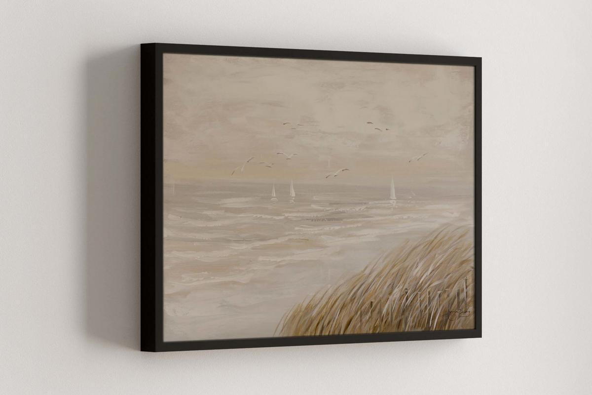 ÖLGEMÄLDE 90/60 cm - Beige, Holz/Textil (90/60cm) - KUNSTLOFT
