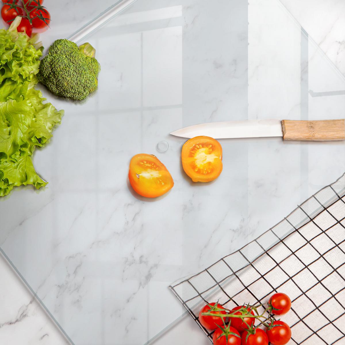 HERDABDECKPLATTE (2stk.) 40x52 cm Transparent - Transparent, Glas (40/0.4/52cm) - TULUP