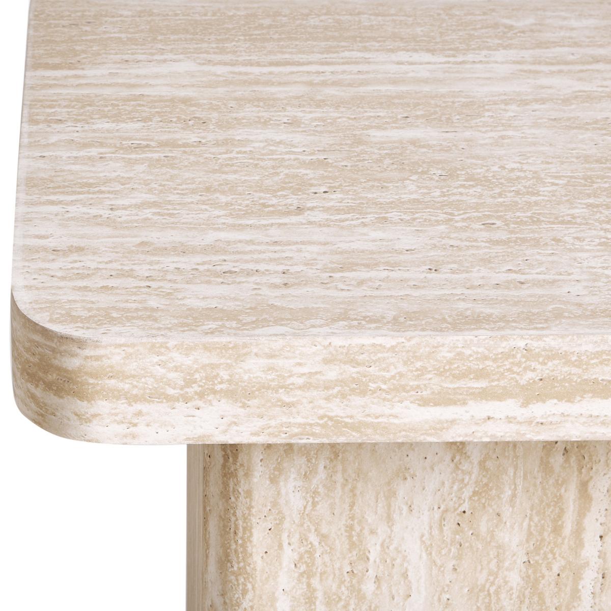 BEISTELLTISCH Beige Duson - Beige, Holzwerkstoff (50/50/55cm) - Beliani