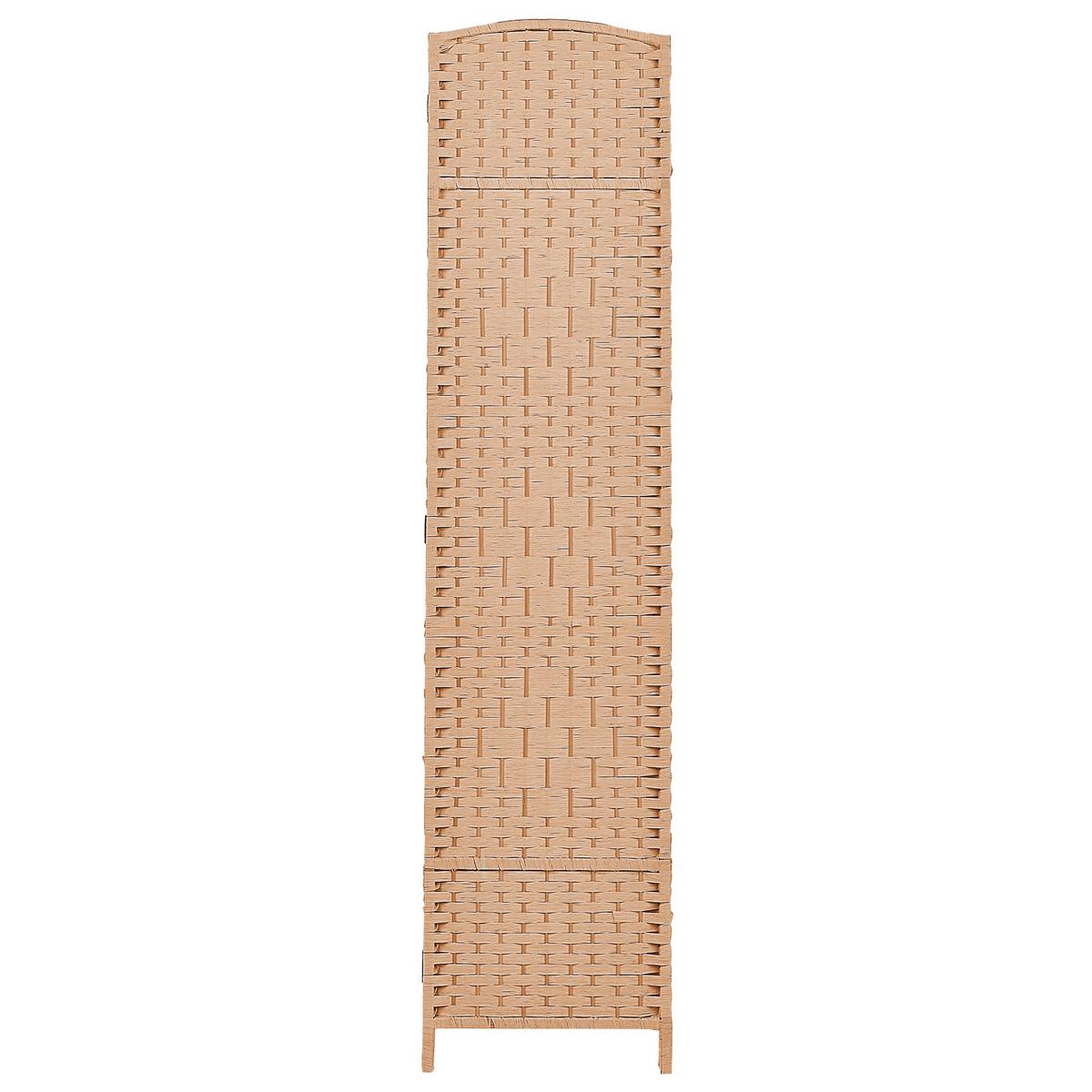 RAUMTEILER 4-teilig Naturfarben 163/170 cm Lappago - Naturfarben, Papier (163/170/2cm) - Beliani