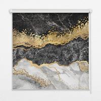 INNENROLLO - Fensterrollo - Rollo - 70x140 cm - Marmor - Weiß, Kunststoff (70/140/0.5cm) - TULUP