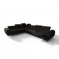 ECKSOFA Bastien Relax - Dunkelgrau, Holzwerkstoff/Textil (260/330cm) - Fun Möbel